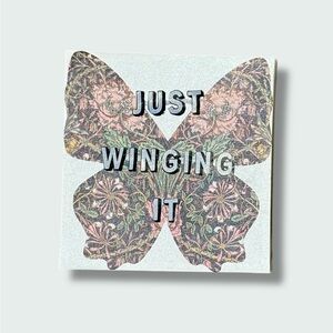 Just Winging It Butterfly Canvas Art Wall Hanging Canvas Home Decor